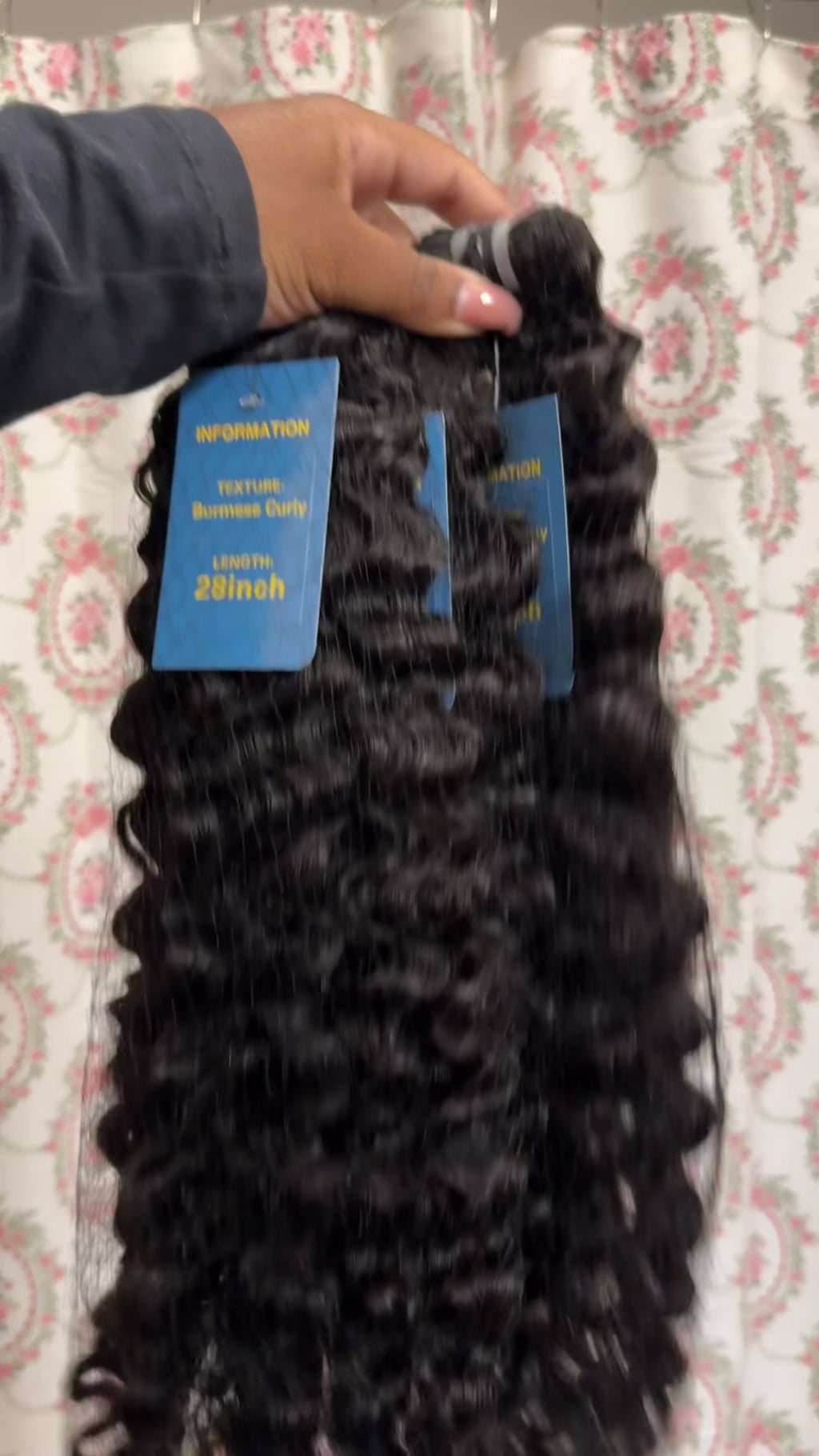 Princess Burmese Curly SINGLE Bundles (1-3 Day Processing Time)